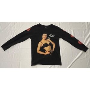 Selena‎ Quintanilla Long Sleeve Black Graphic T-Shirt 2020 Official Size S